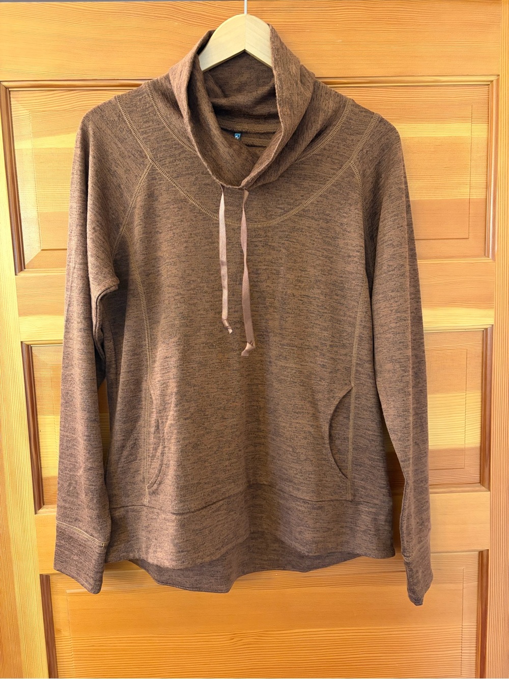 Kuhl Brown Heathered Cowl-Neck Tunic - Picture 1 of 9